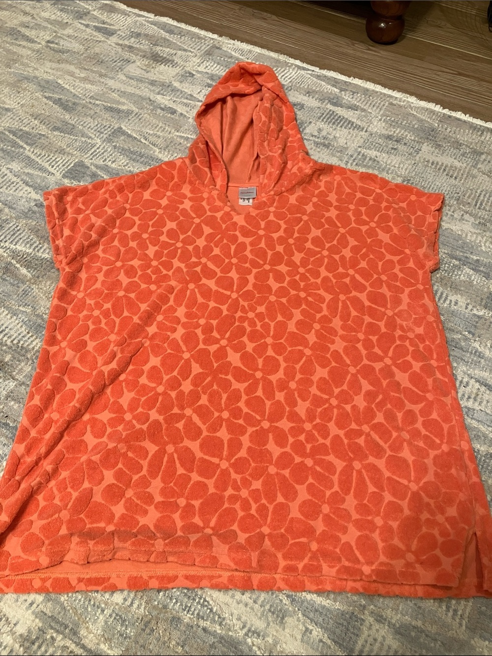 Hanna Andersson Coral Hooded Kids Swim Coverup